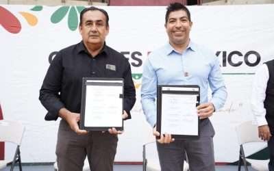 Firman convenio Armando Ayala y CECyTE, en pro del alumnado