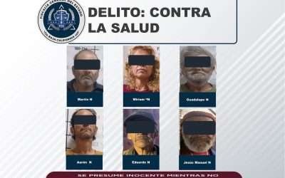 Ejecuta FGE 4 cateos y aseguran a narcomenudistas