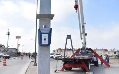 Encabeza alcalde instalación de Torres de Seguridad; inversión de ECA