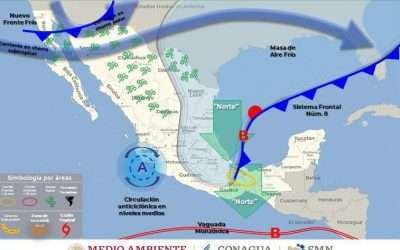 Advierte Protección Civil sobre nuevo frente frío en BC