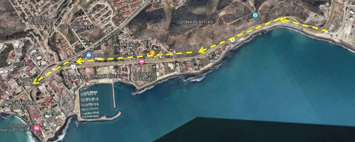 Cierre tramo Ensenada San Miguel 