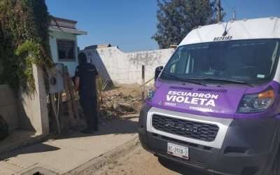 Aseguran UNAVI-Escuadrón Violeta a hombre por violencia familiar