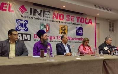 Oposición se suma a la defensa del INE