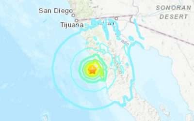 Realizan monitoreo de daños tras sismo en Baja California