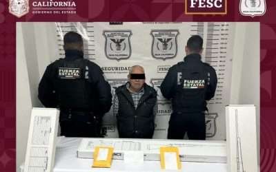 Aseguró FESC a hombre con armas de fuego