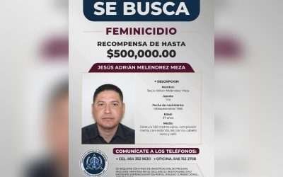 Ofrece FGE recompensa de 500 mil pesos por feminicida de Daena Segura Rojas