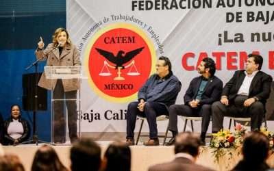 Refrendó Marina del Pilar compromiso con clase trabajadora de BC