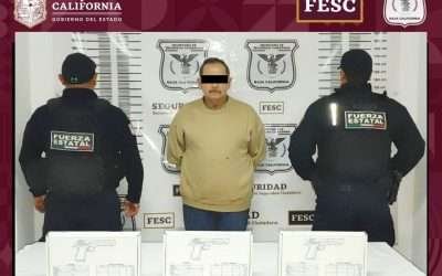 Capturó Fuerza Estatal a hombre armado en Maneadero