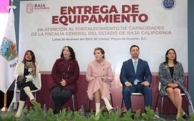 Recibe titular de la FGE BC equipamiento de alta tecnología para reforzar investigaciones