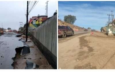 Socavón en tramo de la muerte fue por tapón en obra de drenaje: SICT