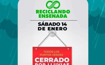 Cerrados, este sábado, Puntos Verdes por pronóstico de lluvias