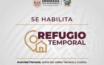 Habilitan refugio temporal en Ensenada
