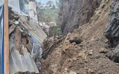 Dejan lluvias estragos en diversas delegaciones de Ensenada