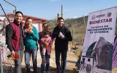 Entregó Gobierno de Ensenada apoyos a familias afectadas por lluvias
