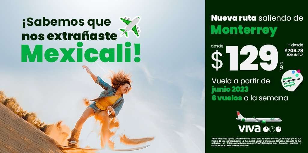 ruta mexicali monterrey