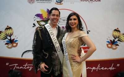 Encabezan Ivanna Arredondo y Sergio Gutiérrez la Corte Real del Carnaval Ensenada 2023