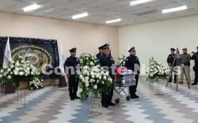 Despidieron con honores al oficial José Alfredo Solorio Torres