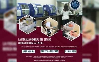 Mantiene FGE abierta convocatoria para contratar médicos, psicólogos y peritos