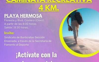 Invita Sindicato de Burócratas a participar en caminata recreativa