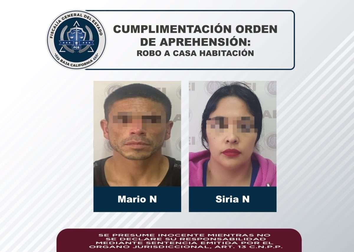 pareja que robó arma