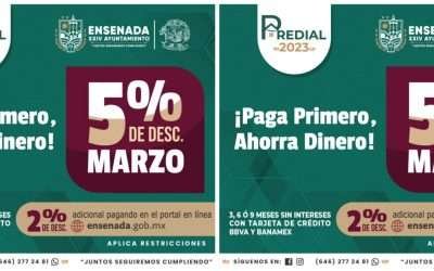 Es marzo el último mes de descuentos en pago de predial