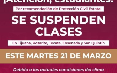 Suspensión de clases, este martes, en la Zona Costa