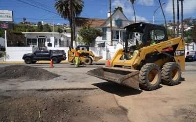 Supervisa alcalde avance en rehabilitación de calle Ruíz y Virgilio Uribe