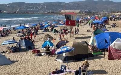 Más de 12 mil personas visitaron, jueves y viernes, las playas de Ensenada