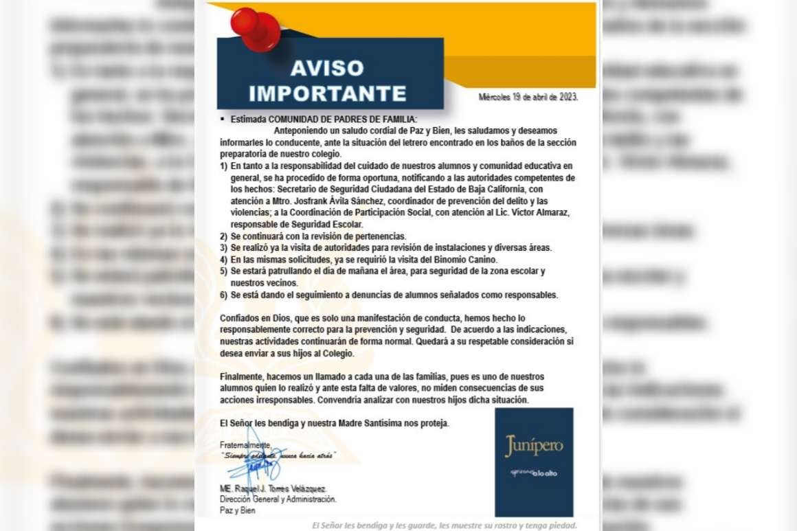 Amenaza Fray Junipero Serra 