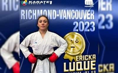 Es Erika Luque Campeona Mundial en Karate ¨Serie A¨