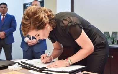 Firma Marina del Pilar reglamento para garantizar seguridad social a policías de BC