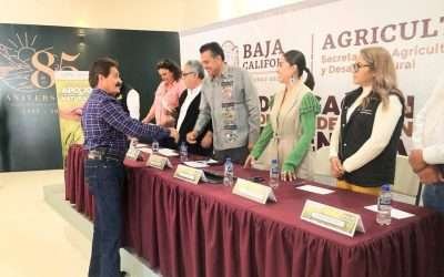 Entregó SADERBC a productores de cultivos ¨Seguro para Daños Climatológicos Catastróficos¨