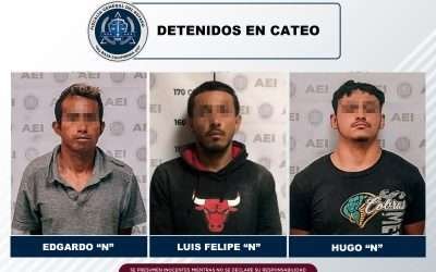 Capturó FGE en Zarco a tres involucrados en enfrentamiento en San Vicente