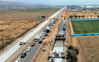 Van más de 2 kilómetros de losa colocados en tramo Chapultepec-Maneadero