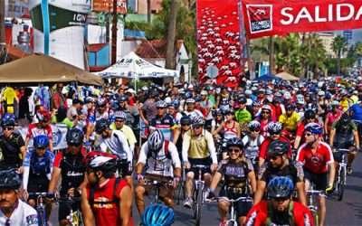 Cerradas algunas vialidades por Paseo Ciclista Rosarito-Ensenada