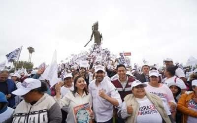 Celebraron miles de bajacalifornianos jornada a favor de Adán Augusto