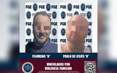 Logra FGE vinculación a proceso para dos sujetos por violencia familiar