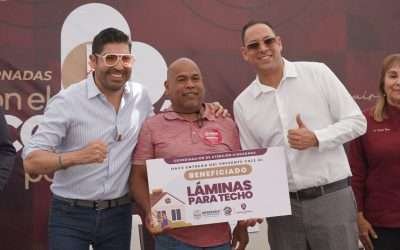 Apoya Gobierno Municipal a residentes de El Salitral, con material y herramientas para viviendas