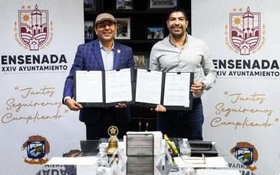 Firma alcalde de Ensenada convenio en materia de sanidad alimentaria con COEPRIS