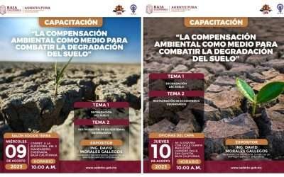 Invita SADER a capacitación para combatir la degradación del suelo