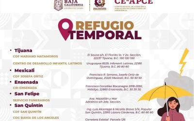 Habilita DIf BC siete albergues ante llegada del Huracán ¨Hilary¨