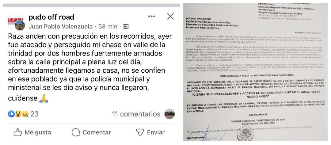 Parque cerrado por violencia 