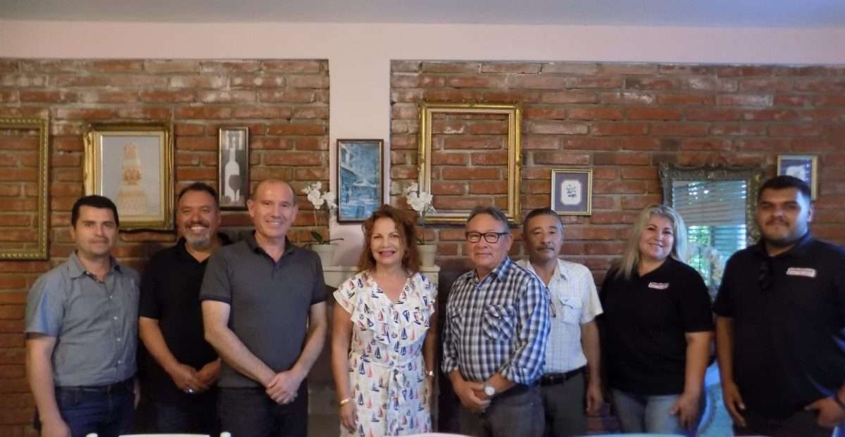 Reunión transportistas y Rocío López Gorosave