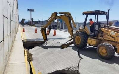 Reconstruirán hundimiento en nodo El Gallo