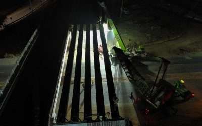 Concluye con éxito instalación de primeras vigas de nodo vial El Sauzal