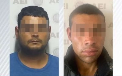 Aprehenden agentes de la FGE a dos sujetos por el delito de robo