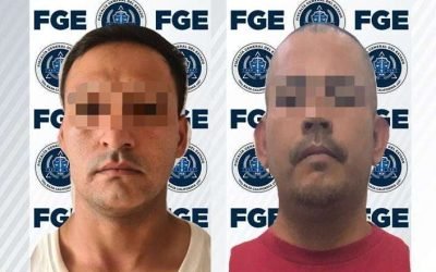 Aprehenden agentes de la FGE a dos sujetos acusados de violencia familiar