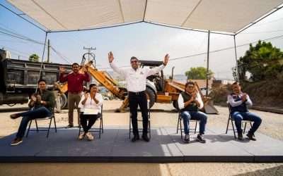 Encabezó Armando Ayala inicio de obra en calle Ámbar por 9.3mdp