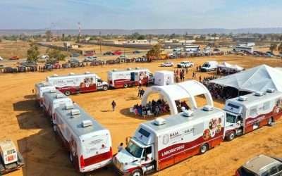 Acuden Centros de Salud Móviles a zonas de Ensenada, Tijuana y Mexicali