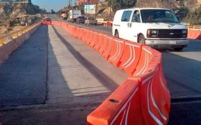 Refuerza SICT señalamientos en la obra de modernización Chapultepec-Maneadero